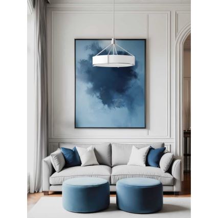 Open Design OR85655 - Laelühter varrega DORETTO 6xE27/15W/230V läbimõõt 70 cm mattkroom/valge