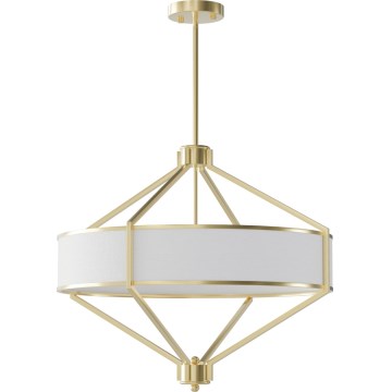 Open Design OR85839 - ZUNDO laelühter varrega 4xE27/15W/230V messing/valge