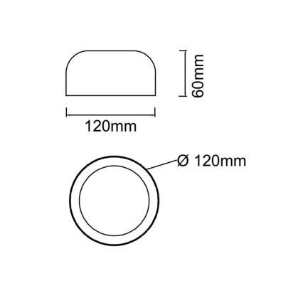 Open Design OR85884 - CEDRONE LED laelamp, 8 W / 230 V, 3000/4500/6500 K, Ø 12 cm, valge