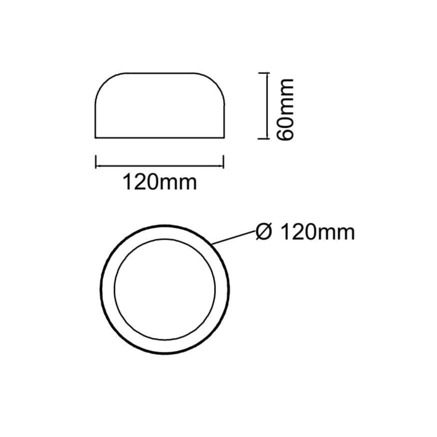 Open Design OR85884 - CEDRONE LED laelamp, 8 W / 230 V, 3000/4500/6500 K, Ø 12 cm, valge