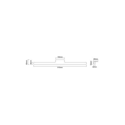 Open Design OR86140 - LED vannitoa peeglivalgusti LUCE LED/12W/230V 3000/4500/6500K 91,5 cm IP44 messing