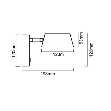 Open Design OR86539 - LED seinavalgusti TIMO LED/6W/230V 3000/4500/6500K messing