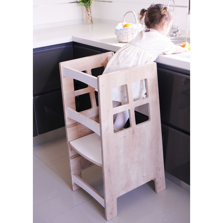 Õppetorn KULE 90x50 cm pruun/valge