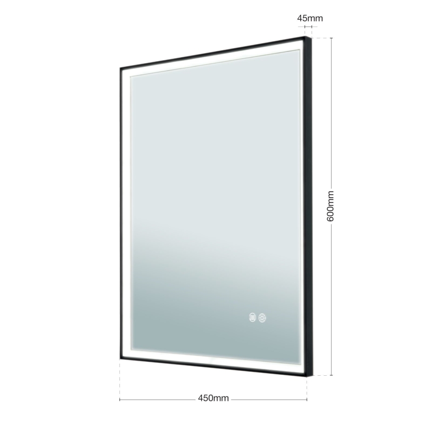 LED Vannitoa seinapeegel koos taustvalgustusega FRAME LED/48W/230V 3000/4000/6000K 60x45 cm IP44
