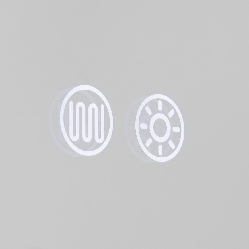 LED-vannitoa soojendusega seinapeegel tagantvalgustusega FRAME LED/48W/230V 3000/4000/6000K 60x45 cm IP44