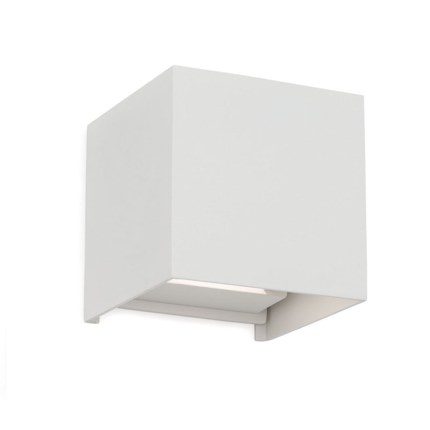LED Välisvalgusti seinale CUBE 2xLED/3W/230V IP54 valge
