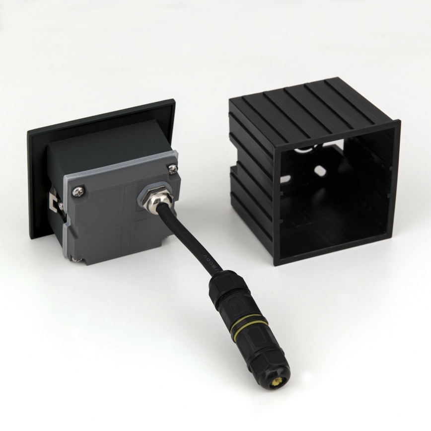 LED Sisseehitatud valgusti LORO LED/2W/230V IP65 must