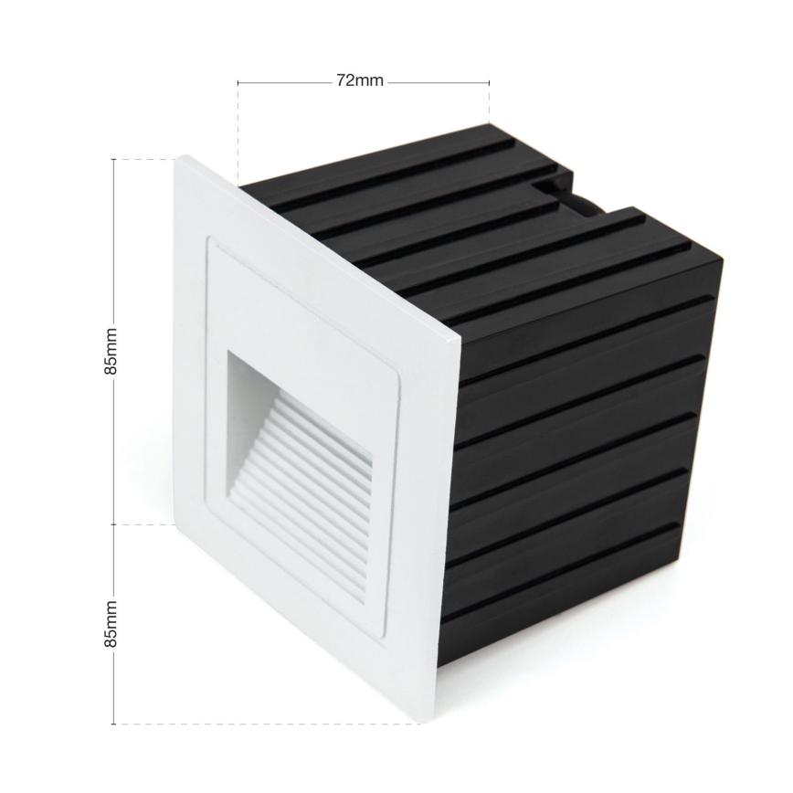 LED Sisseehitatud valgusti LORO LED/2W/230V IP65 valge