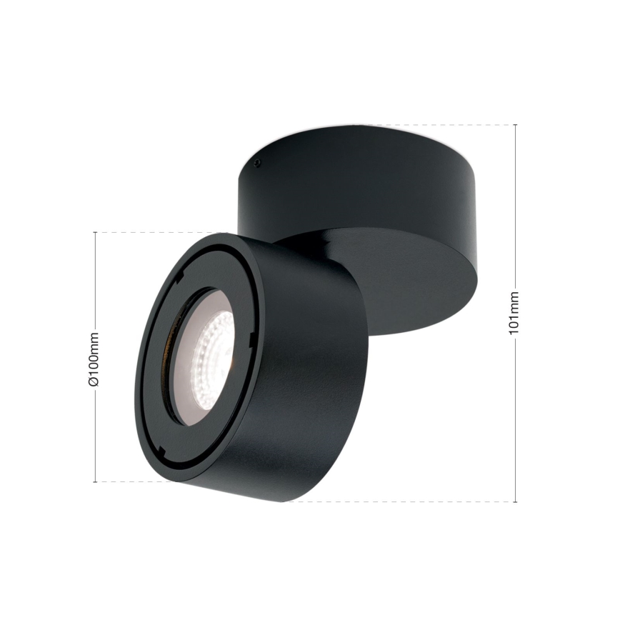 LED Hämardatav vannituba Kohtvalgusti HARVEY LED/15W/230V IP65 must