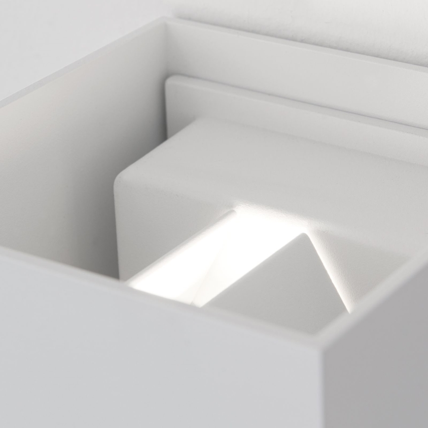 LED Väli seinavalgusti koos liikumis- ja hämardusanduriga CUBE-S LED/13W/230V IP54 valge