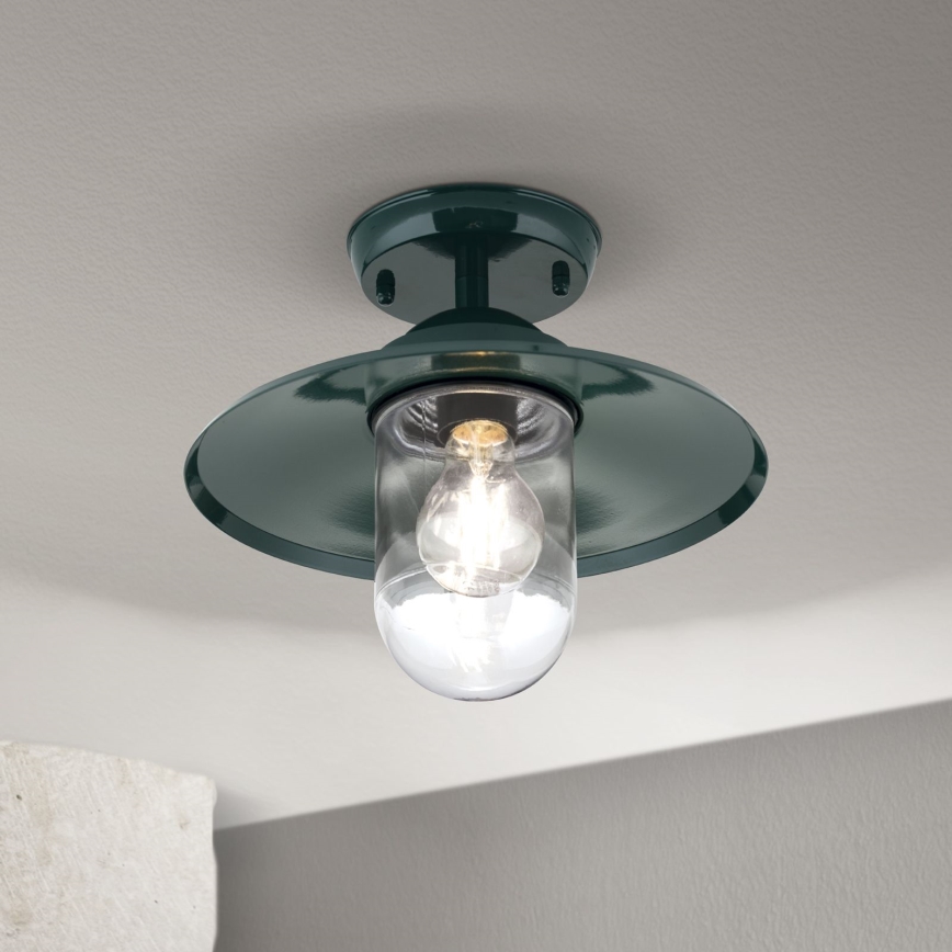 Pinnale kinnitatav välilühter EDWARD 1xE27/60W/230V IP44 roheline