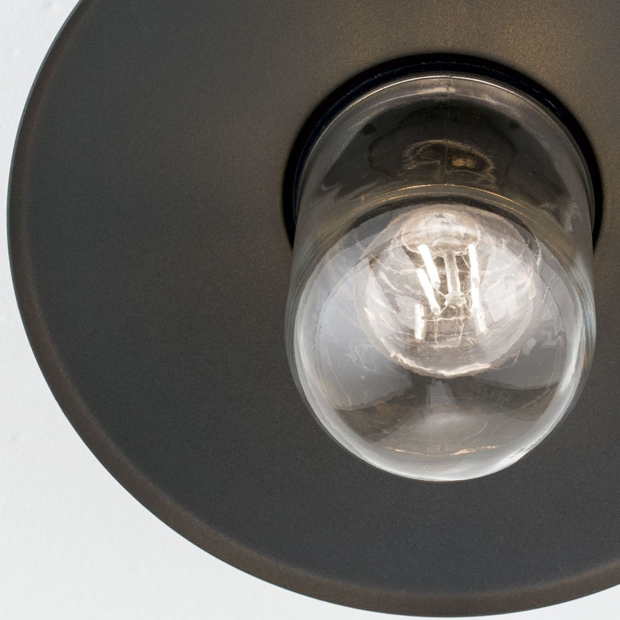 Välisvalgusti EDWARD — pinnapealne laelamp, 1xE27/60W/230V, IP44, antratsiit