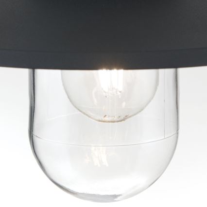 Väli rippvalgusti EDWARD 1xE27/60W/230V IP44 must