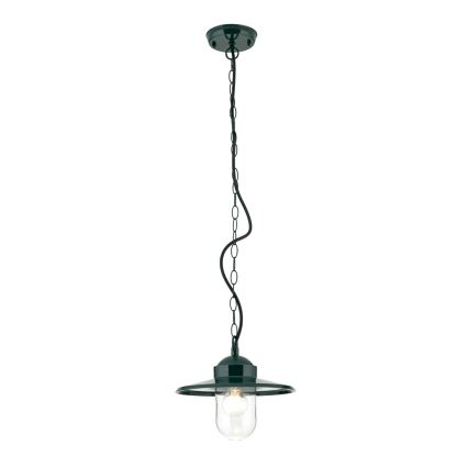 Väli rippvalgusti EDWARD 1xE27/60W/230V IP44 roheline
