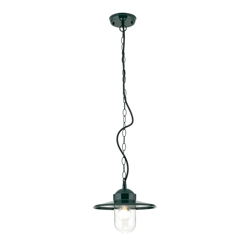 Väli rippvalgusti EDWARD 1xE27/60W/230V IP44 roheline