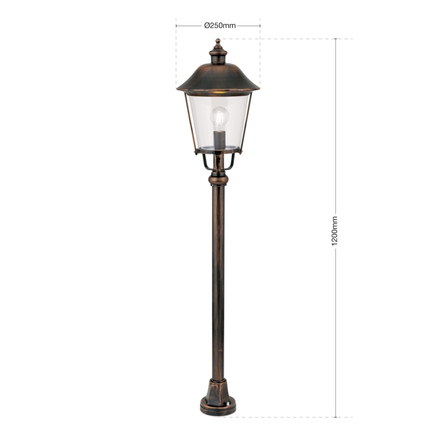 Välivalgusti KENZO 1xE27/100W/230V IP44 pronks/paatina