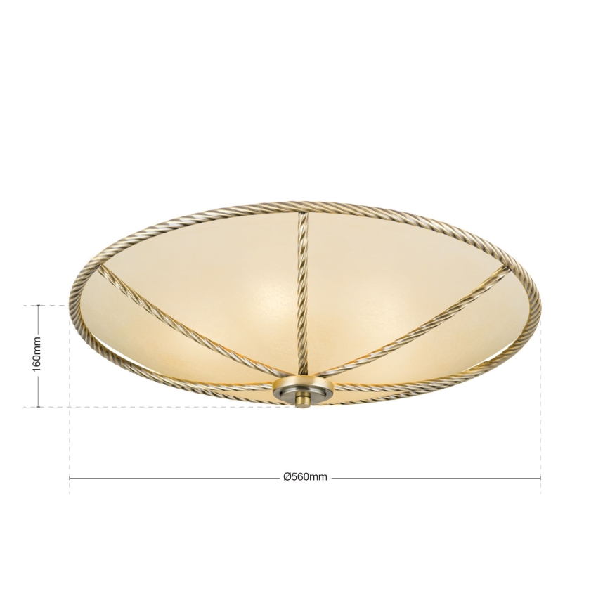 Laevalgusti MAURO 5xE27/60W/230V d. 56 cm pronks