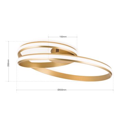 LED Hämardatav laevalgusti CIRCUS LED/30W/230V kuldne