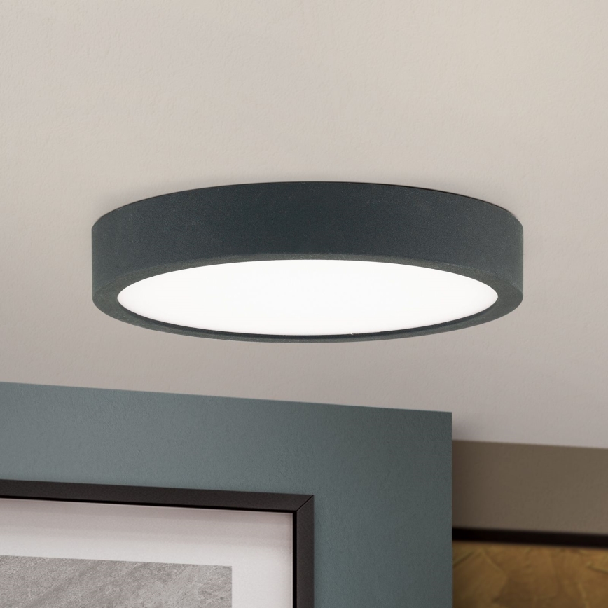 LED Laevalgusti BULLY LED/12W/230V d. 14 cm must