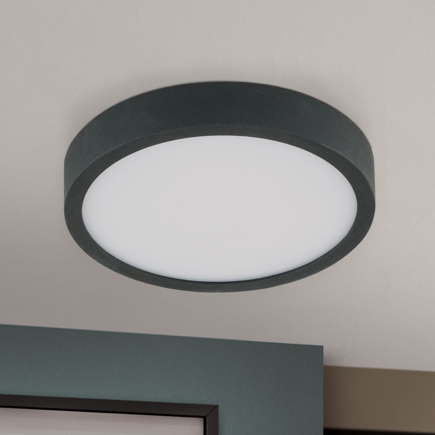 LED Laevalgusti BULLY LED/12W/230V d. 14 cm must