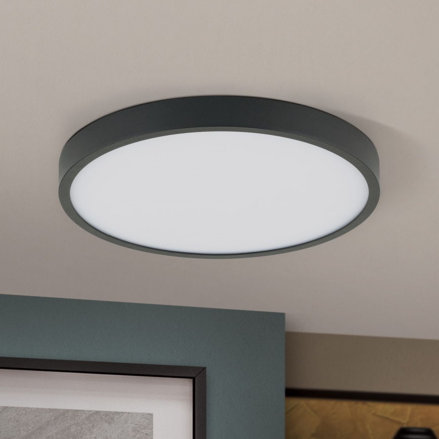 LED Laevalgusti BULLY LED/24W/230V d. 24 cm must