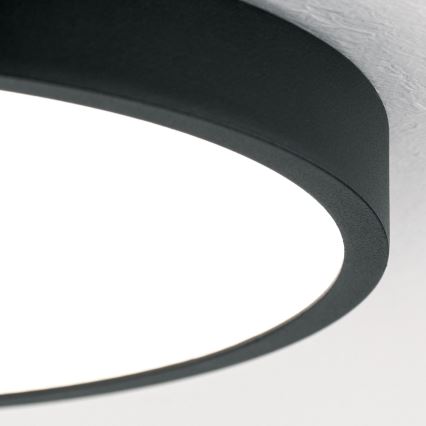 LED Laevalgusti BULLY LED/24W/230V d. 24 cm must