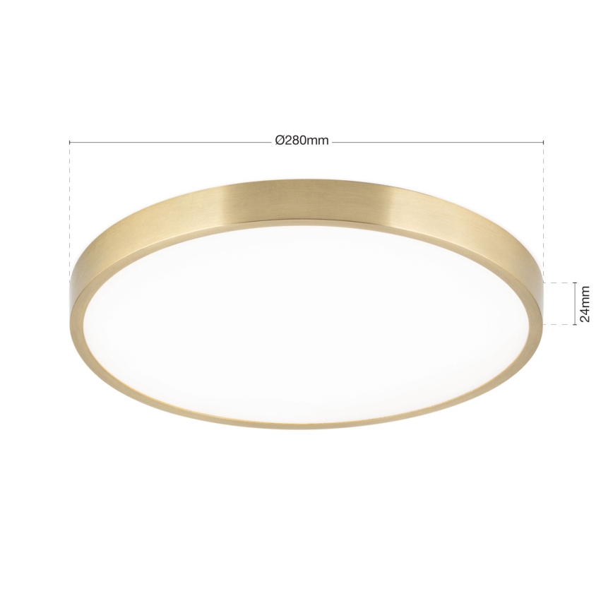 LED Laevalgusti BULLY LED/28W/230V d. 28 cm kuldne