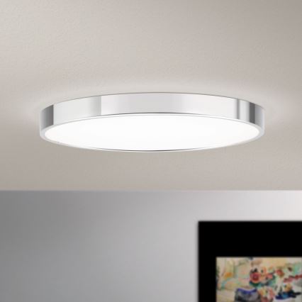 LED Laevalgusti BULLY LED/28W/230V d. 28 cm läikiv kroom