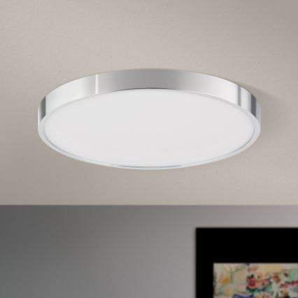 LED Laevalgusti BULLY LED/28W/230V d. 28 cm läikiv kroom