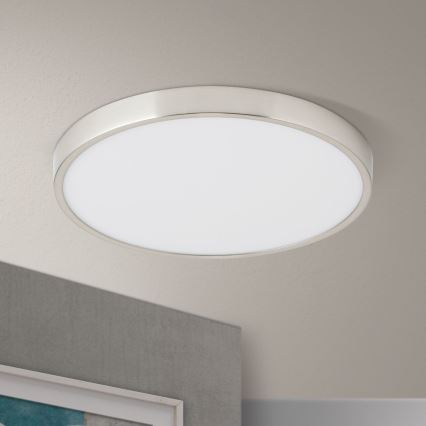 LED Laevalgusti BULLY LED/28W/230V d. 28 cm matt kroom