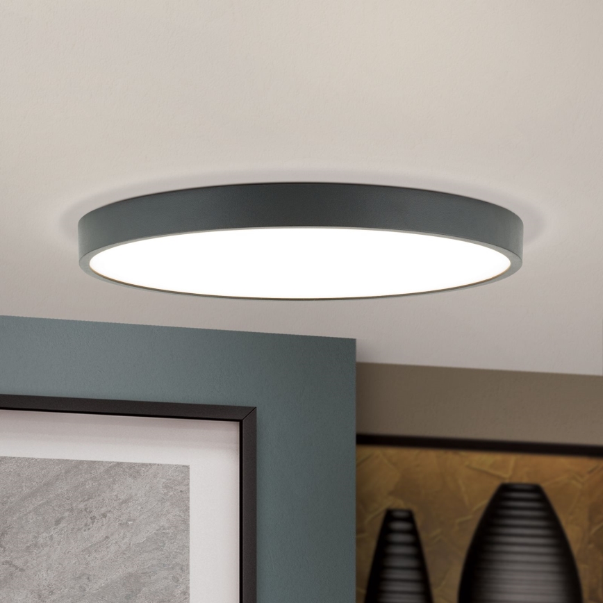 LED Laevalgusti BULLY LED/28W/230V d. 28 cm must