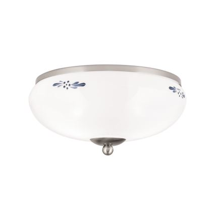 Laelamp LANDHAUS 2xE27/60W/230V, läbimõõt 28 cm, mattkroom/valge/sinine