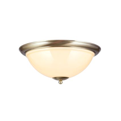 Laevalgusti AUSTRIAN OLD LAMP 3xE27/60W/230V d. 50 cm pronks/beež