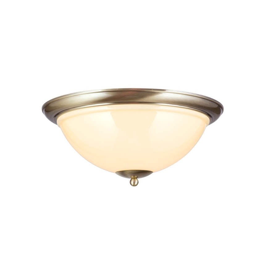 Laevalgusti AUSTRIAN OLD LAMP 3xE27/60W/230V d. 50 cm pronks/beež