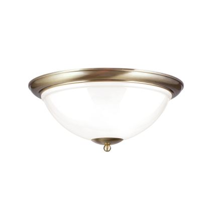 Laevalgusti AUSTRIAN OLD LAMP 3xE27/60W/230V d. 50 cm pronks/valge