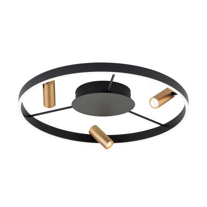 LED Hämardatav laevalgusti BERLIN LED/50W/230V must/kuldne