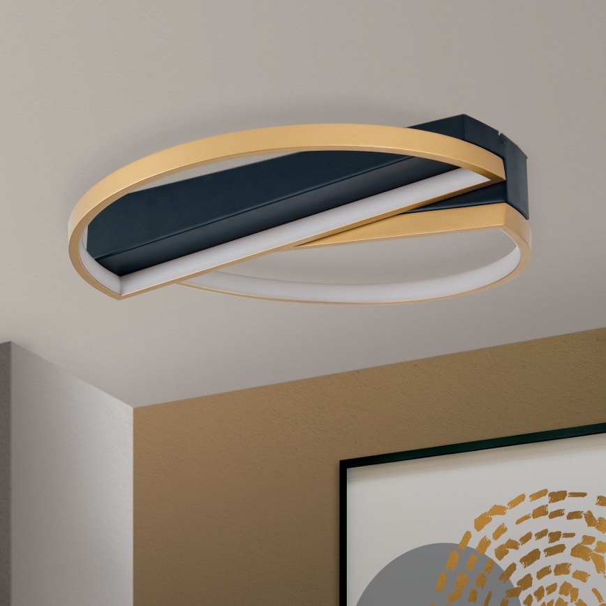 LED Hämardatav laevalgusti OLGA LED/28W/230V kuldne/must