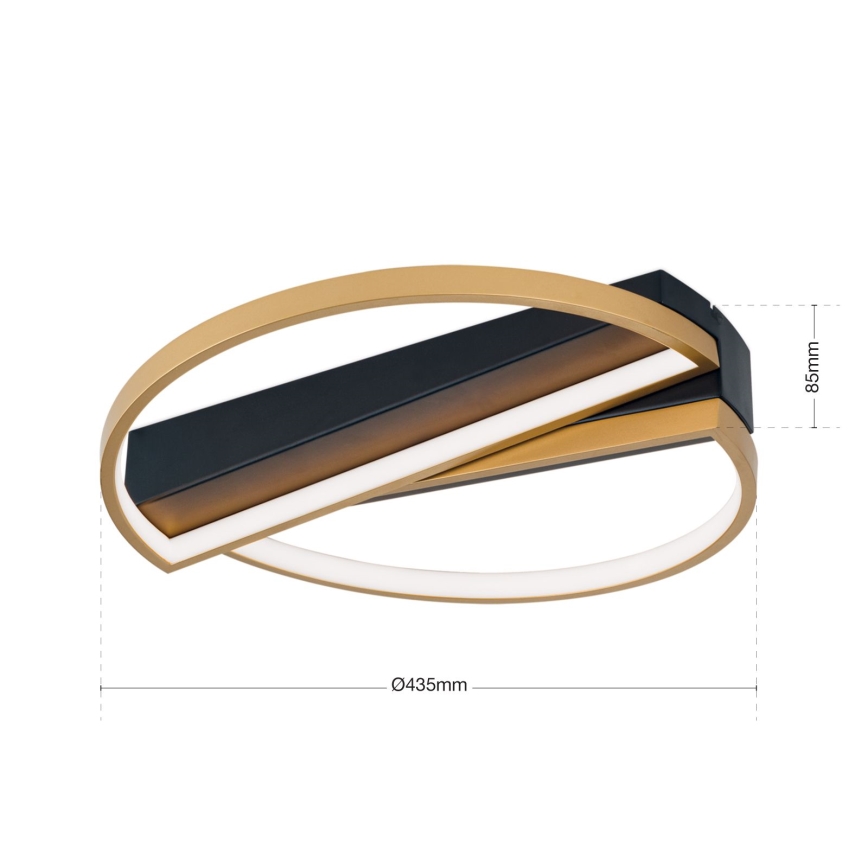 LED Hämardatav laevalgusti OLGA LED/28W/230V kuldne/must