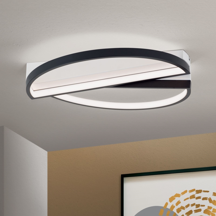 LED Hämardatav laevalgusti OLGA LED/28W/230V must/valge