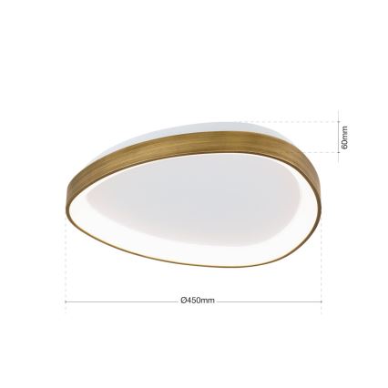 LED Laevalgusti CHARLIE LED/35W/230V d. 45 cm kuldne