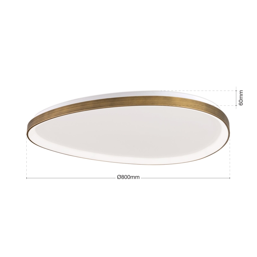 LED Laevalgusti CHARLIE LED/72W/230V d. 80 cm kuldne