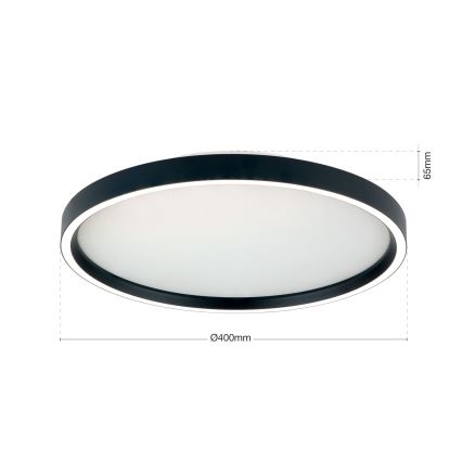 LED Hämardatav laevalgusti MASCA LED/36W/230V 2700/3350/4000K d. 40 cm must