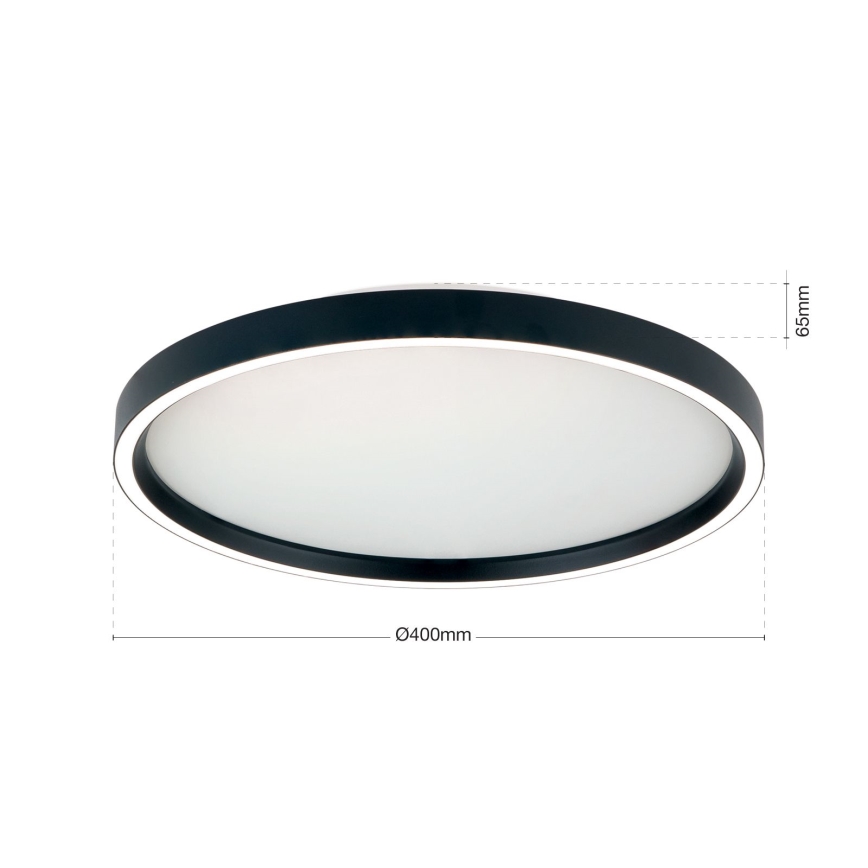 LED Hämardatav laevalgusti MASCA LED/36W/230V 2700/3350/4000K d. 40 cm must