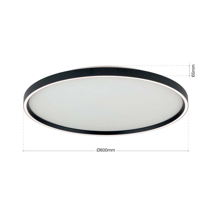 LED Hämardatav laevalgusti MASCA LED/47W/230V 2700/3350/4000K d. 60 cm must