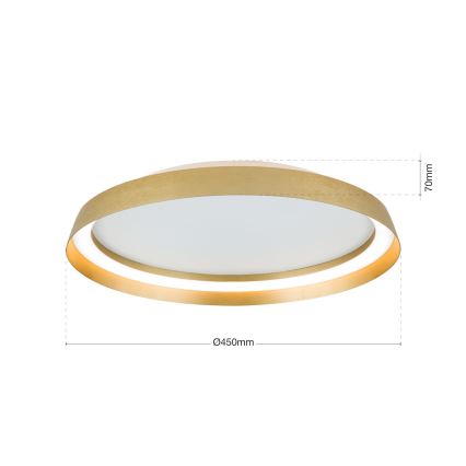 LED Hämardatav laevalgusti MANTA LED/38W/230V 2700/3000/4000K d. 45 cm kuldne