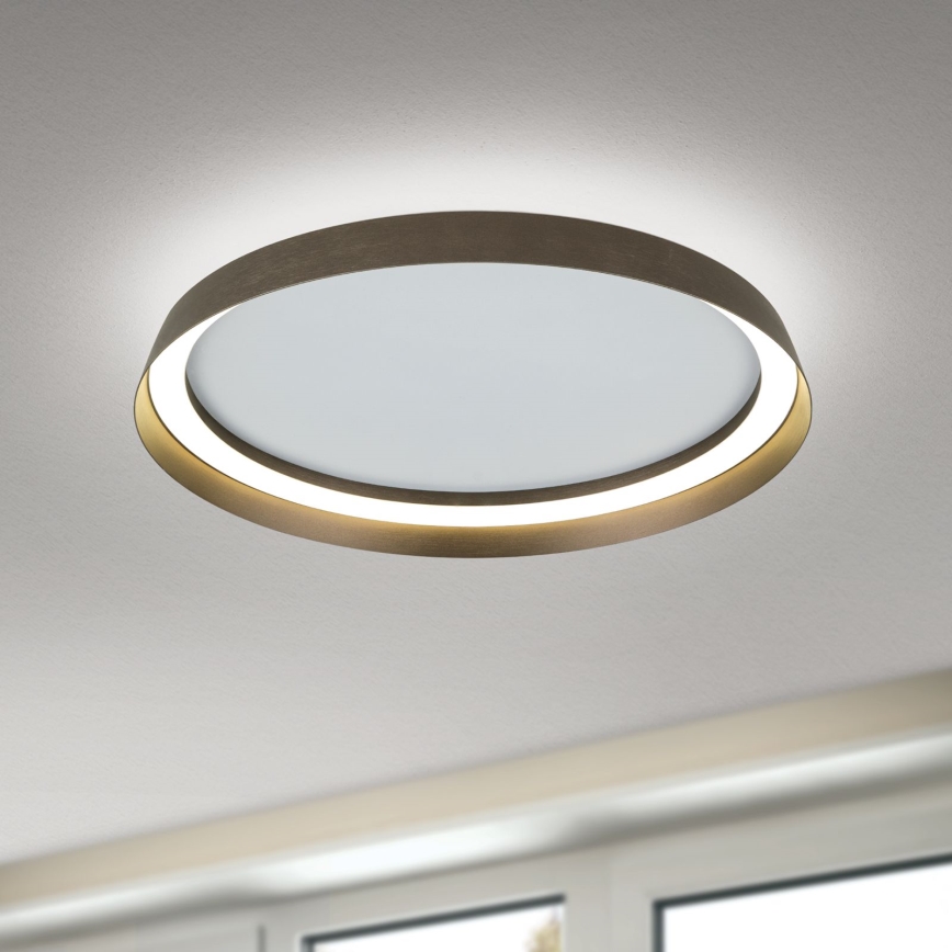 LED Hämardatav laevalgusti MANTA LED/38W/230V 2700/3000/4000K d. 45 cm pruun
