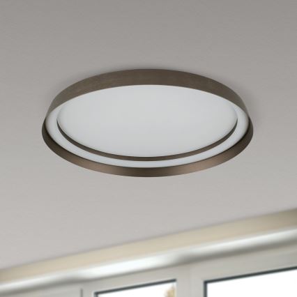 LED Hämardatav laevalgusti MANTA LED/38W/230V 2700/3000/4000K d. 45 cm pruun