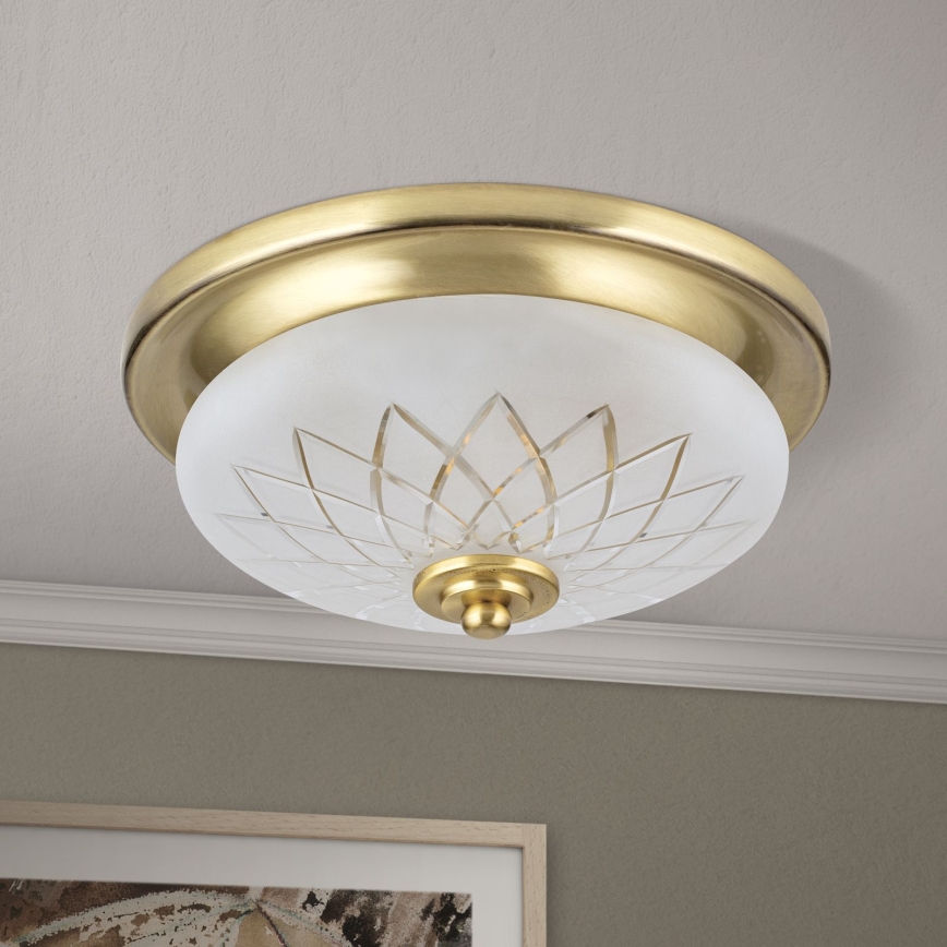Laevalgusti PORTO 1xE27/40W/230V d. 26 cm kuldne