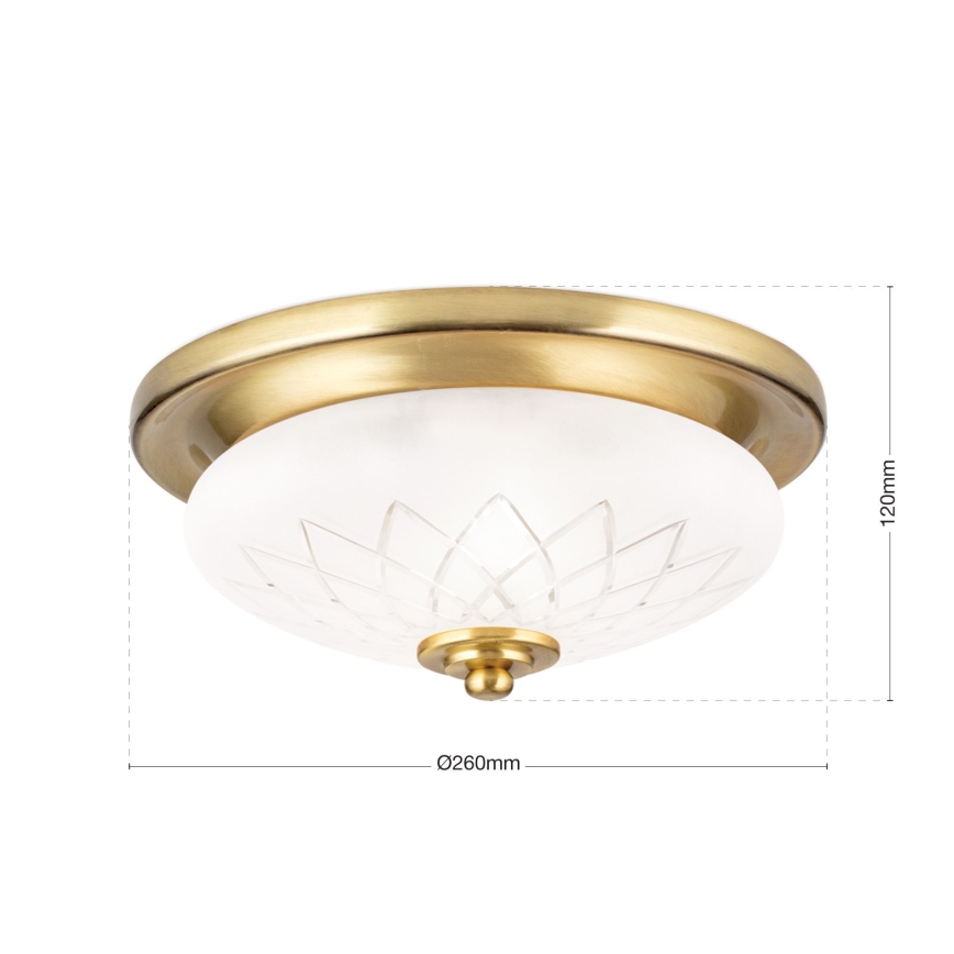 Laevalgusti PORTO 1xE27/40W/230V d. 26 cm kuldne