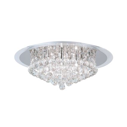 Kristallist laevalgusti GLORIA 6xG9/40W/230V d. 50 cm läbipaistev/läikiv kroom